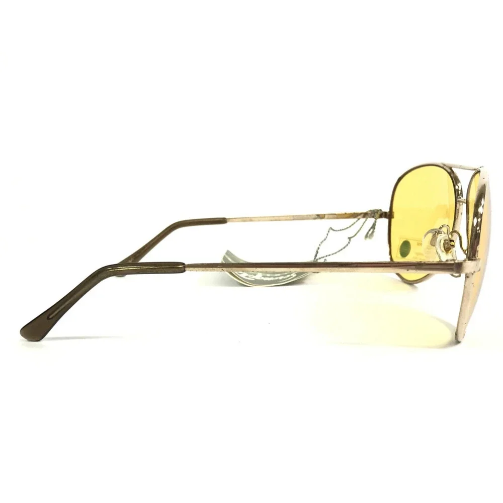 Vintage Serengeti Sunglasses Mens 5123S Kilimanjaro Gold Aviator Yellow